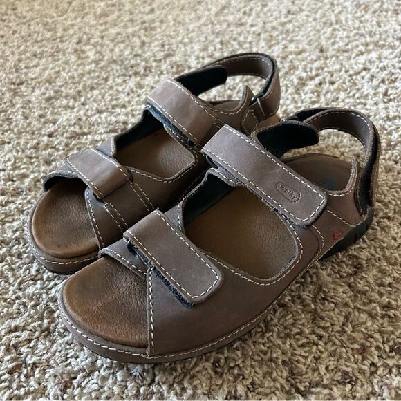 Wolky Liana Comfort Strappy Adjustable Brown Sandals Size 37 US 6 - Picture 1 of 10